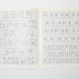 Alphabets + Borders in Plastic Canvas Leisure Arts Leaflet #1615