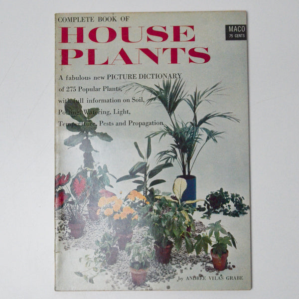 Complete Book of House Plants Vintage Booklet