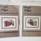 Astor Place Red + Green Tapestry Angel Counted Cross Stitch Charts - Set of 2