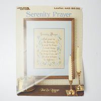 Serenity Prayer Cross Stitch Pattern Booklet - Leisure Arts Leaflet 445