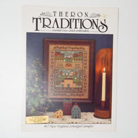 Theron Traditions #17 New England Schoolgirl Sampler Counted Cross Stitch Pattern Booklet