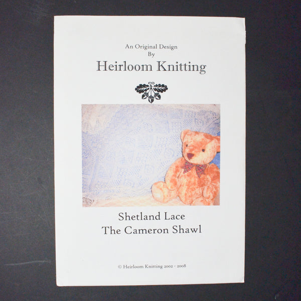 Heirloom Knitting Shetland Lace The Cameron Shawl Knitting Pattern