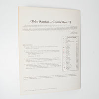 Sew Fine Olde Santas Collection II Booklet