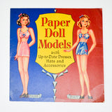 Vintage 1940s Saalfield Paper Doll Models Booklet