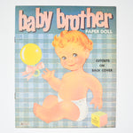 Artcraft Baby Brother Paper Doll Booklet