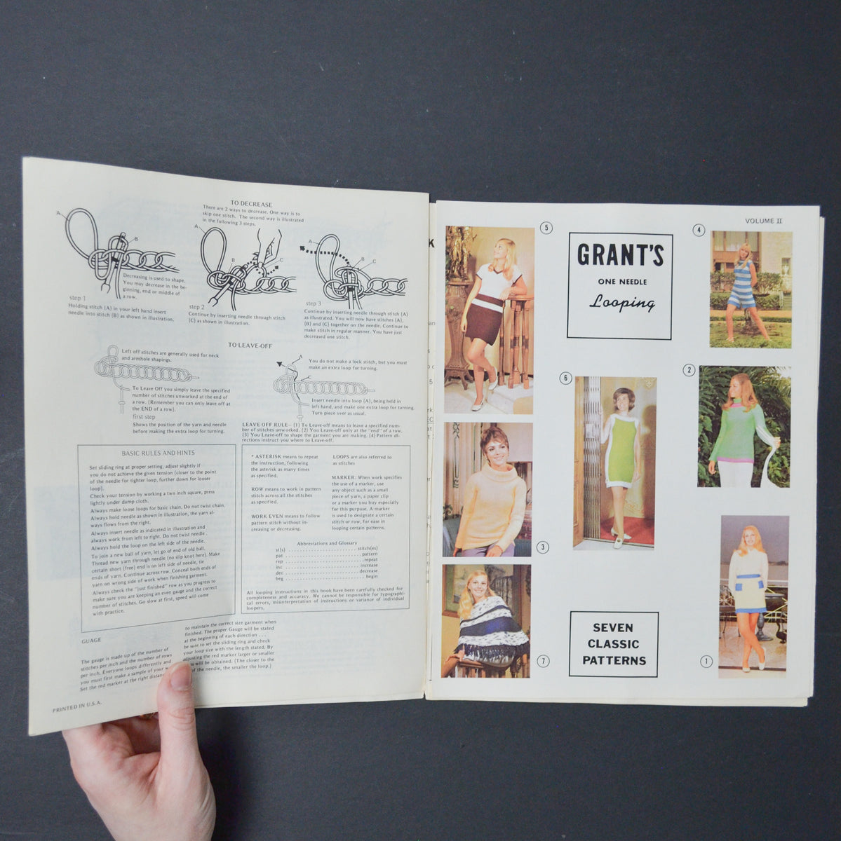 Grant's One Needle Looping Volume 1 Pattern Booklet – Make & Mend