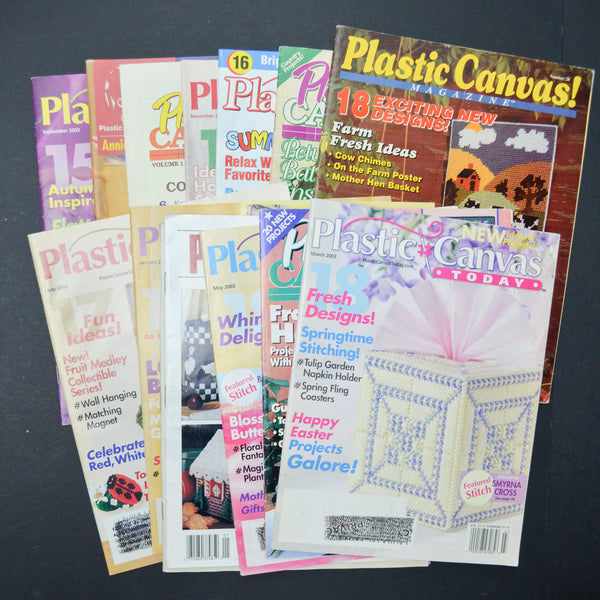Plastic Canvas Magazine Bundle