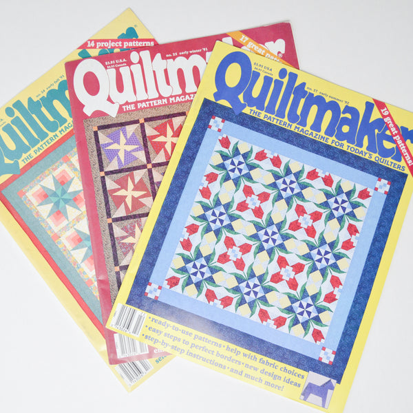 Quiltmaker Magazine, Early 1990s - 3 Issues