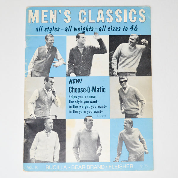 Men's Classics Sweater Knitting Pattern Booklet - Vol. 96
