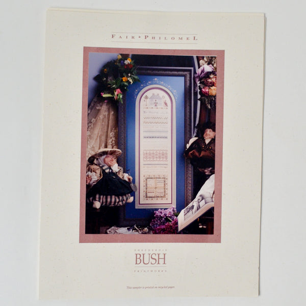 Shepherd's Bush Printworks Fair Philomel Sampler Counted Cross Stitch Pattern