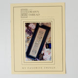 The Drawn Thread - My Favorite Things Counted Cross Stitch Pattern