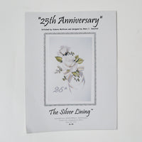 The Silver Lining 25th Anniversary White Rose Counted Cross Stitch Pattern