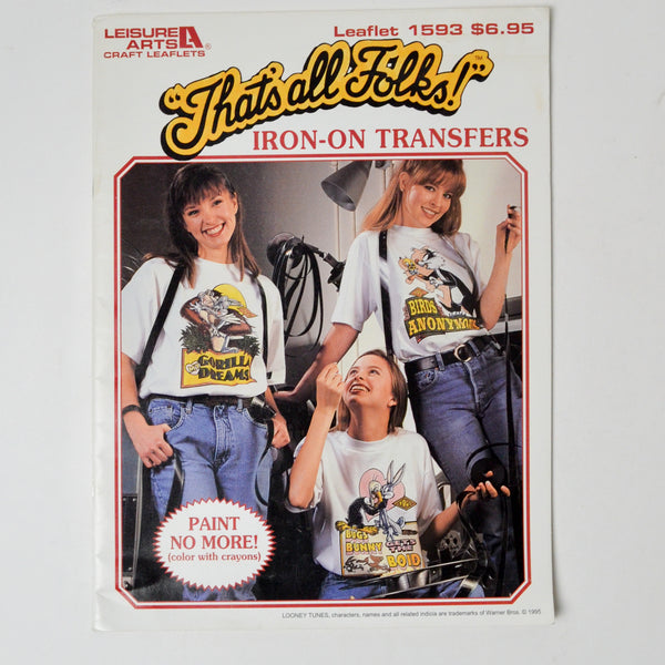 That's all Folks Iron-On Transfers - Leisure Arts Leaflet 1593