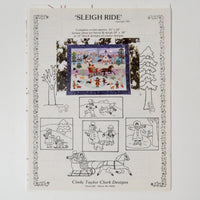 Cindy Taylor Clark Designs Sleigh Ride Applique Wall Hanging Pattern