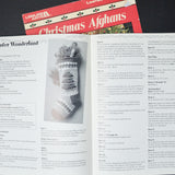 Christmas Stocking + Afghan Crochet Pattern Booklets - Set of 2