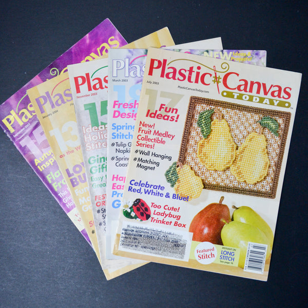 Plastic Canvas Today Magazines - Set of 5