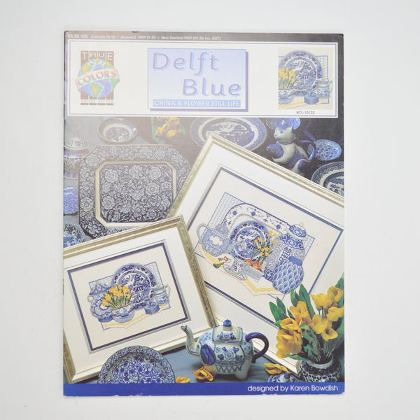 Delft Blue: China + Flower Still Life Cross Stitch Pattern Booklet