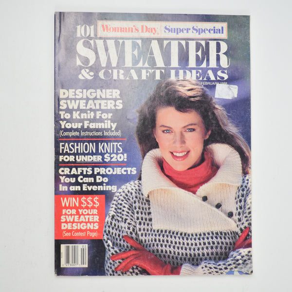 Woman's Day Super Special 101 Sweater + Craft Ideas Magazine, February 1988
