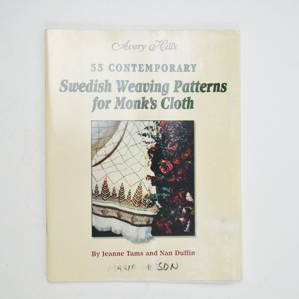 35 Contemporary Swedish Weaving Patterns for Monk's Cloth Booklet