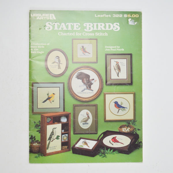 State Birds Charted for Cross Stitch Pattern Booklet
