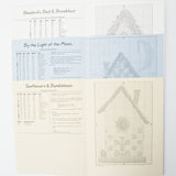 Raspberry Patch Design Studio Birdhouse Cross Stitch Patterns - Set of 3