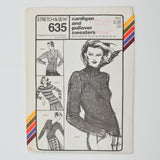 Stretch & Sew 635 Cardigan and Pullover Sweaters Sewing Pattern