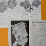 Baby Knitting Pattern Booklets - Set of 2