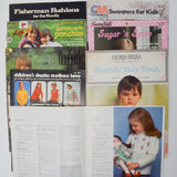 Kids Knitting Pattern Booklets - Set of 8