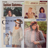 Crochet Sweater Booklets - Set of 4