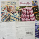 Ripple Afghan Booklets - Set of 4