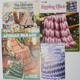 Ripple Afghan Booklets - Set of 4