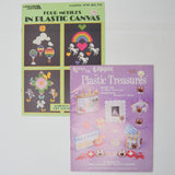 Plastic Canvas Needlepoint Accessories Booklets - Set of 2