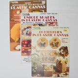 Leisure Arts Plastic Canvas Needlepoint Leaflets - Set of 3