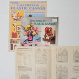 Plastic Canvas Needlepoint Booklets - Set of 3