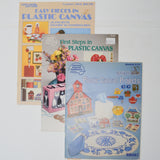 Plastic Canvas Needlepoint Booklets - Set of 3