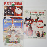 Plastic Canvas Needlepoint Christmas Project Booklets - Set of 3