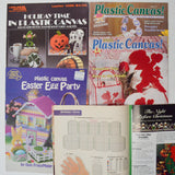Plastic Canvas Needlepoint Holiday Project Booklets - Set of 5