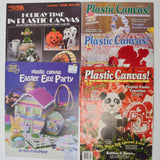 Plastic Canvas Needlepoint Holiday Project Booklets - Set of 5