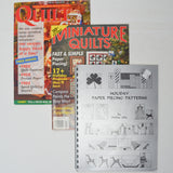 Quilting Pattern Booklets - Set of 3