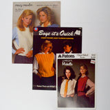 Assorted Vest Knitting Booklets - Set of 3