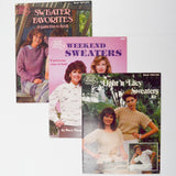 Assorted Sweater Knitting Booklets - Set of 3