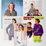 Assorted Sweater Knitting Booklets - Set of 5