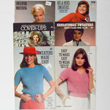 Coats & Clark Sweater Knitting Booklets - Set of 6
