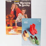 Assorted Footwear Knitting Booklets - Set of 2