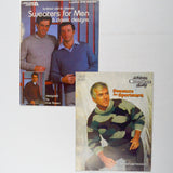 Assorted Mens' Knitting Booklets - Set of 2