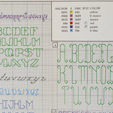 20 Backstitch Alphabets Mini Series #2 - Leisure Arts Leaflet #407