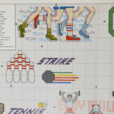 Towels for Good Sports Cross Stitch Pattern Booklet - Leisure Arts Leaflet #560
