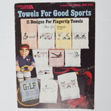 Towels for Good Sports Cross Stitch Pattern Booklet - Leisure Arts Leaflet #560