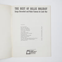 The Best of Billie Holiday Sheet Music Booklet