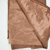 Brown Shiny Satin Crepe Woven Fabric - 55" x 144"